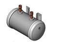 Dry All Bi-Flow Liquid Refrigerant Receiver — Horizontal, 5 LB, 5/8" ODF, 653 PSI | Addison OEM Part 0514P-0072