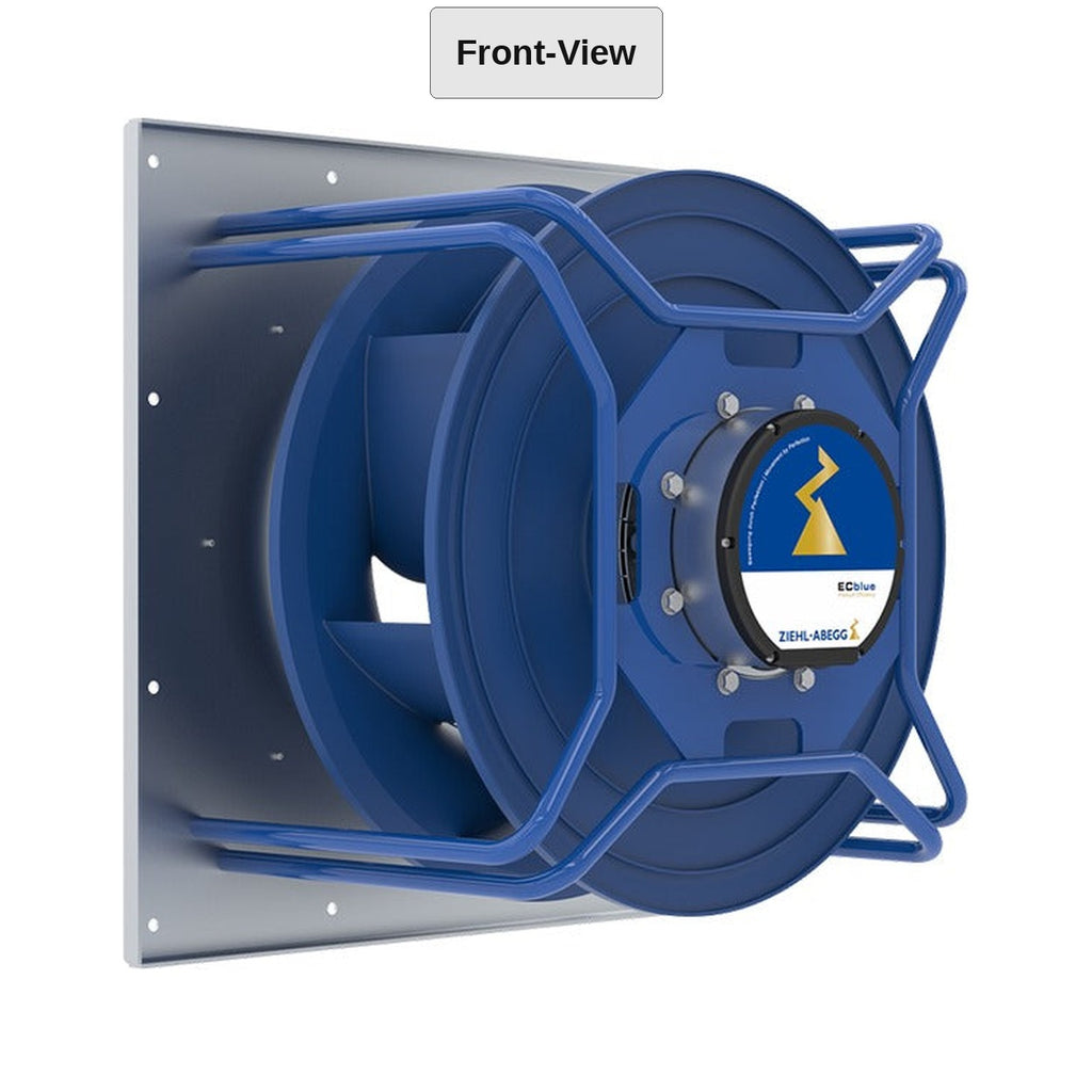 Ziehl-Abegg GR45C-ZID.GG.CR EC motor plug fan, Addison replacement - front view